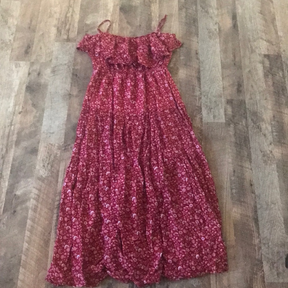 Red Floral Maxi